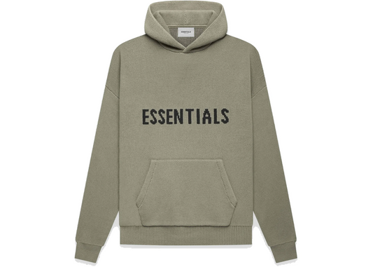 Essentials Knit Hoodie Pistachio