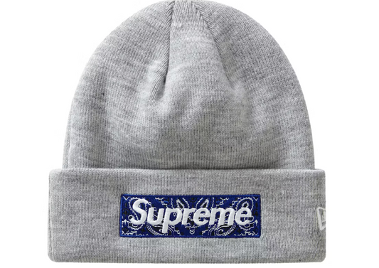 SUPREME NEW ERA BOX LOGO BEANI (FW)19 'HEATHER GREY'