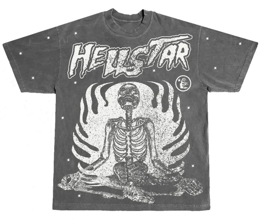 HELLSTAR INNER PEACE SKELETON TEE                   (CAPSULE 9)