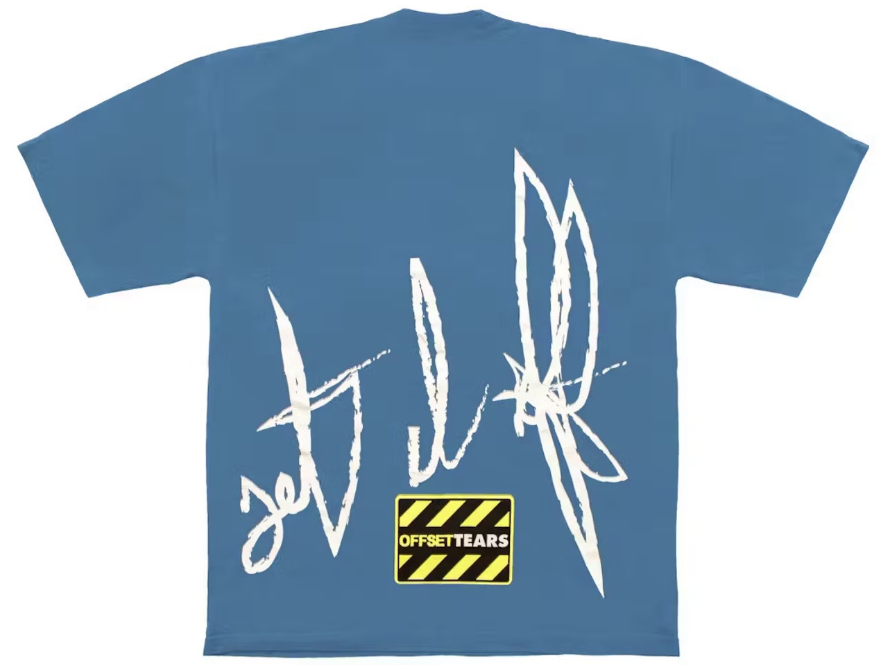 DENIM TEARS X OFFSET SET IT OFF #2 TEE (SMALL LOGO BLUE)