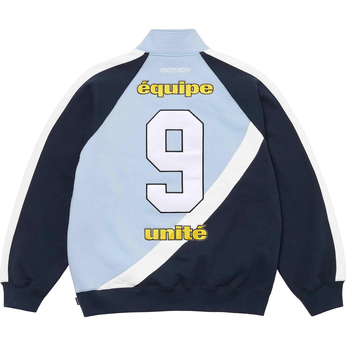 SUPREME EQUIPÉ HALF ZIP LIGHT BLUE/ NAVY