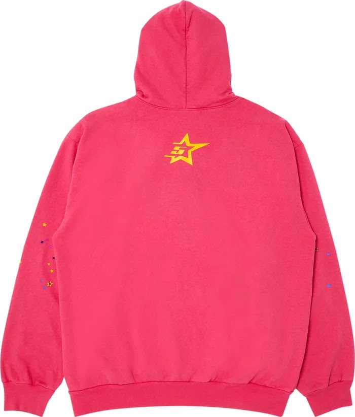 Sp5der P*NK V1 Hoodie Pink