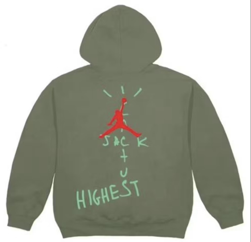 Travis Scott Jordan Cactus Jack Highest Hoodie Olive