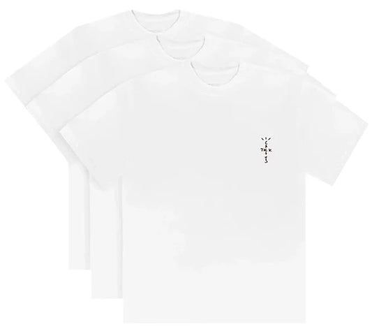 Travis Scott CJ T-Shirt (3 Pack) White