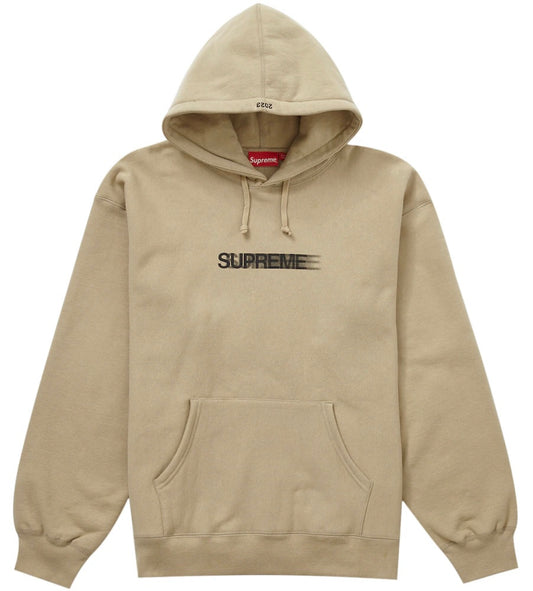 SUPREME MOTION LOGO HOODIE TAN