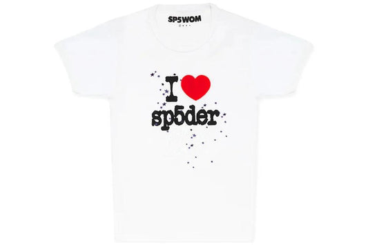 I HEART SPIDER TEE WHITE