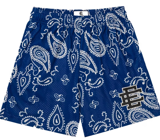 EE Blue Bandana Short