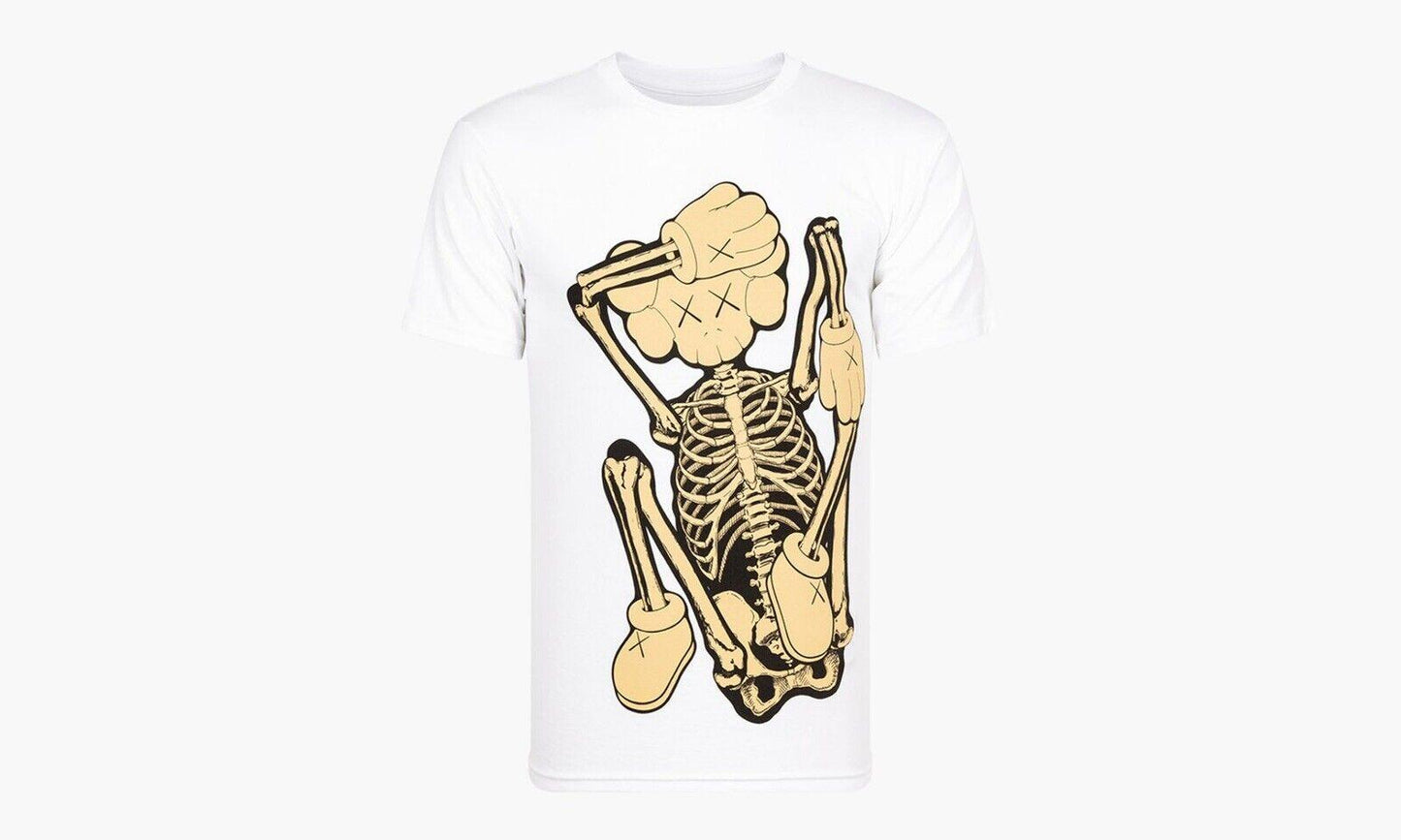 Kaws Skeleton New Fiction Tee (White)