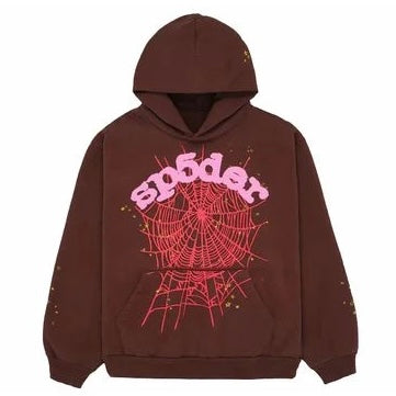 Sp5der Web Hoodie Brown