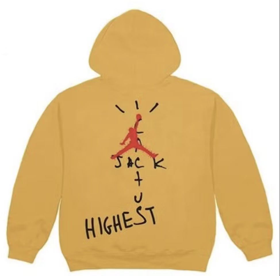 Travis Scott Jordan Cactus Jack Highest Hoodie Gold