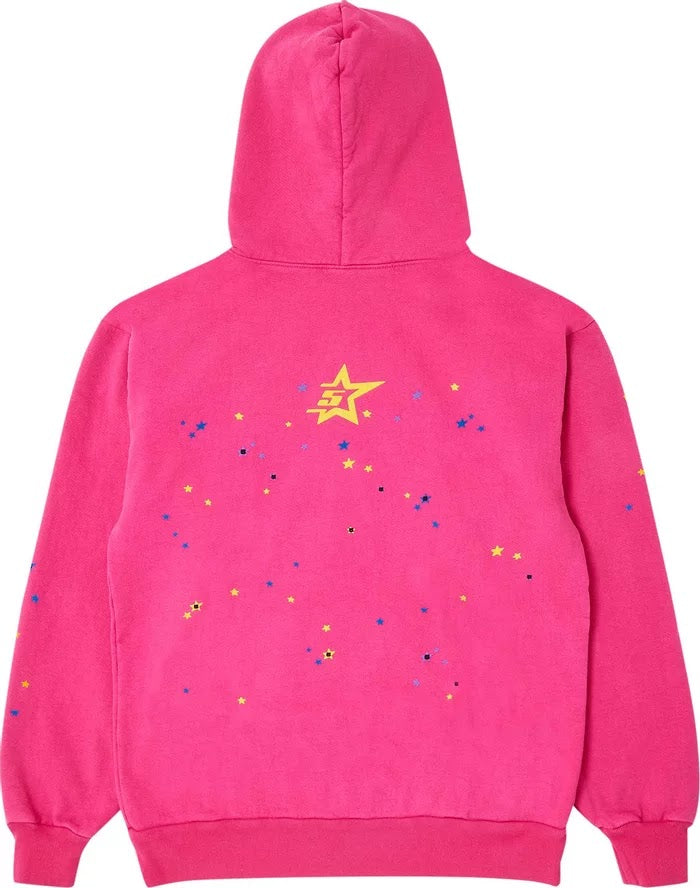 Sp5der P*NK V2 Hoodie Pink