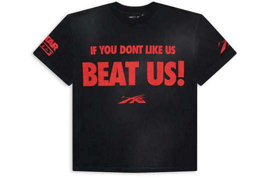 HELLSTAR BEAT US RED/BLACK TEE                           (CAPSULE 10)