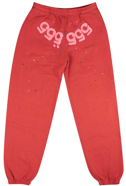 Sp5der Sweatpant Red 555