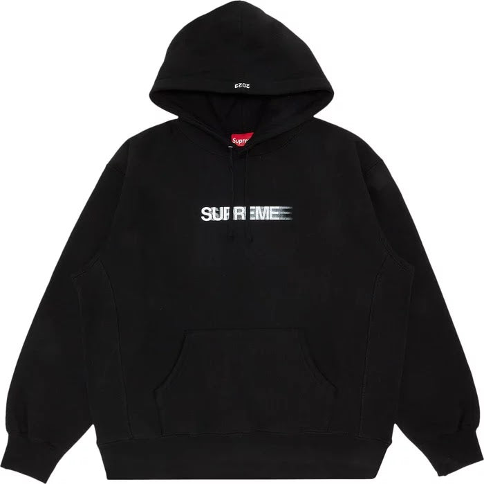 SUPREME MOTION LOGO HOODIE BLACK