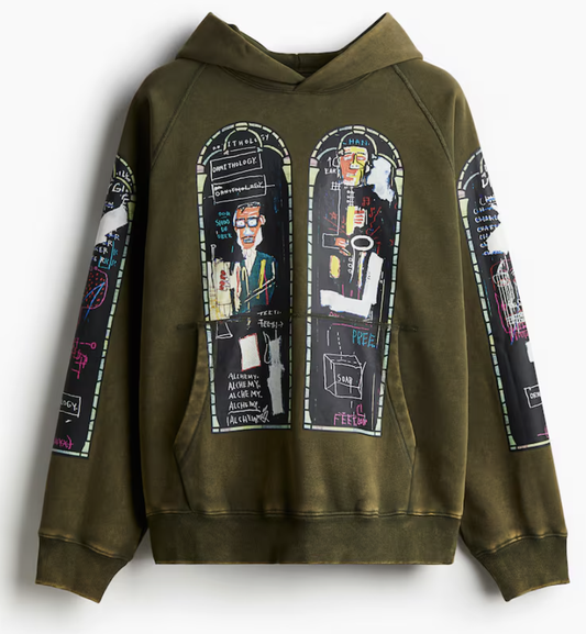 WHO DECIDES WAR X JEAN-MICHEL BASQUAIT X H&M WINDOW HOODIE