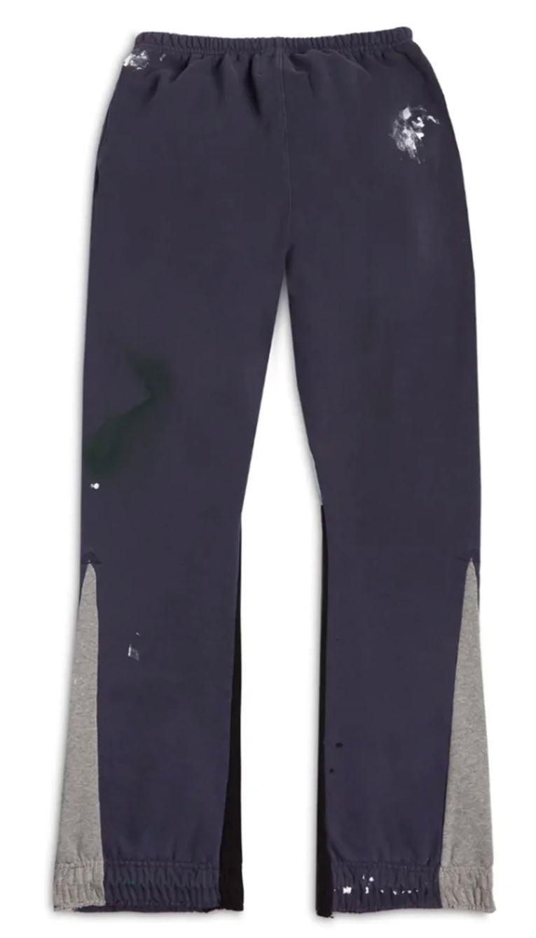 GALLERY DEPT. PAINTED FLARE SWEAT PANTS 'NAVY'