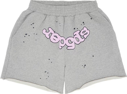 Sp5der OG Web Logo Sweatshort 'Heather Grey'