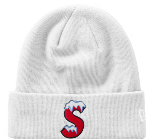 SUPREME NEW ERA S LOGO BEANIE (FW20) 'WHITE'