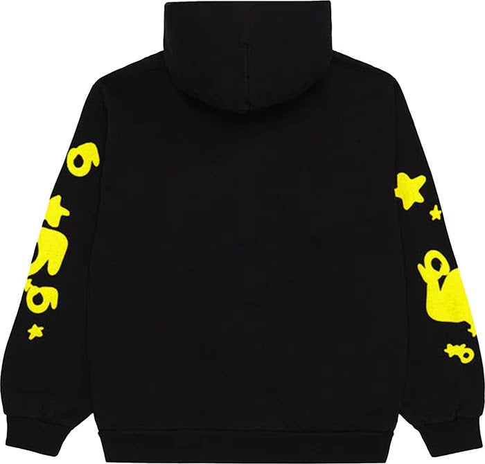 Sp5der Beluga Hoodie Onyx/Yellow