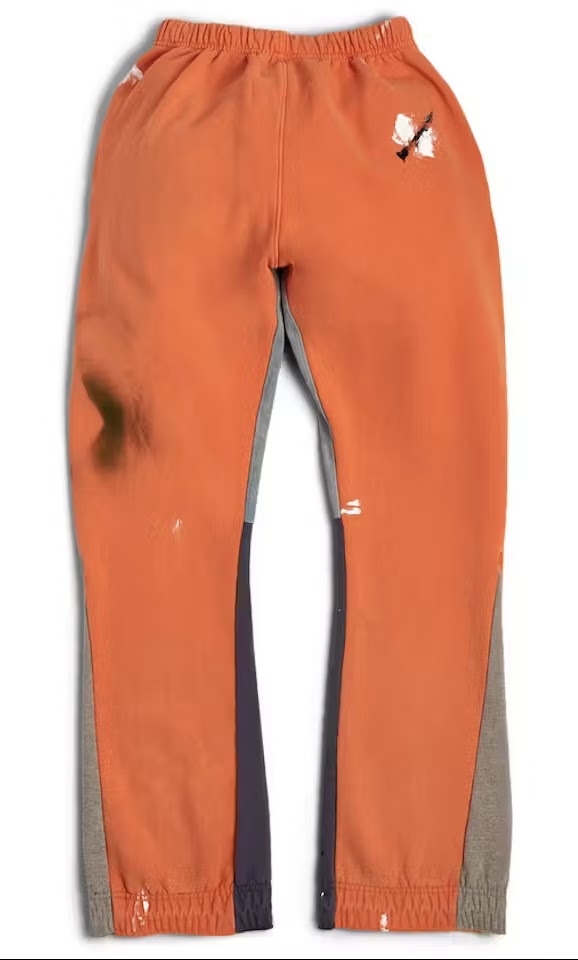 GALLERY DEPT. PAINTED FLARE SWEAT PANTS 'ORANGE'